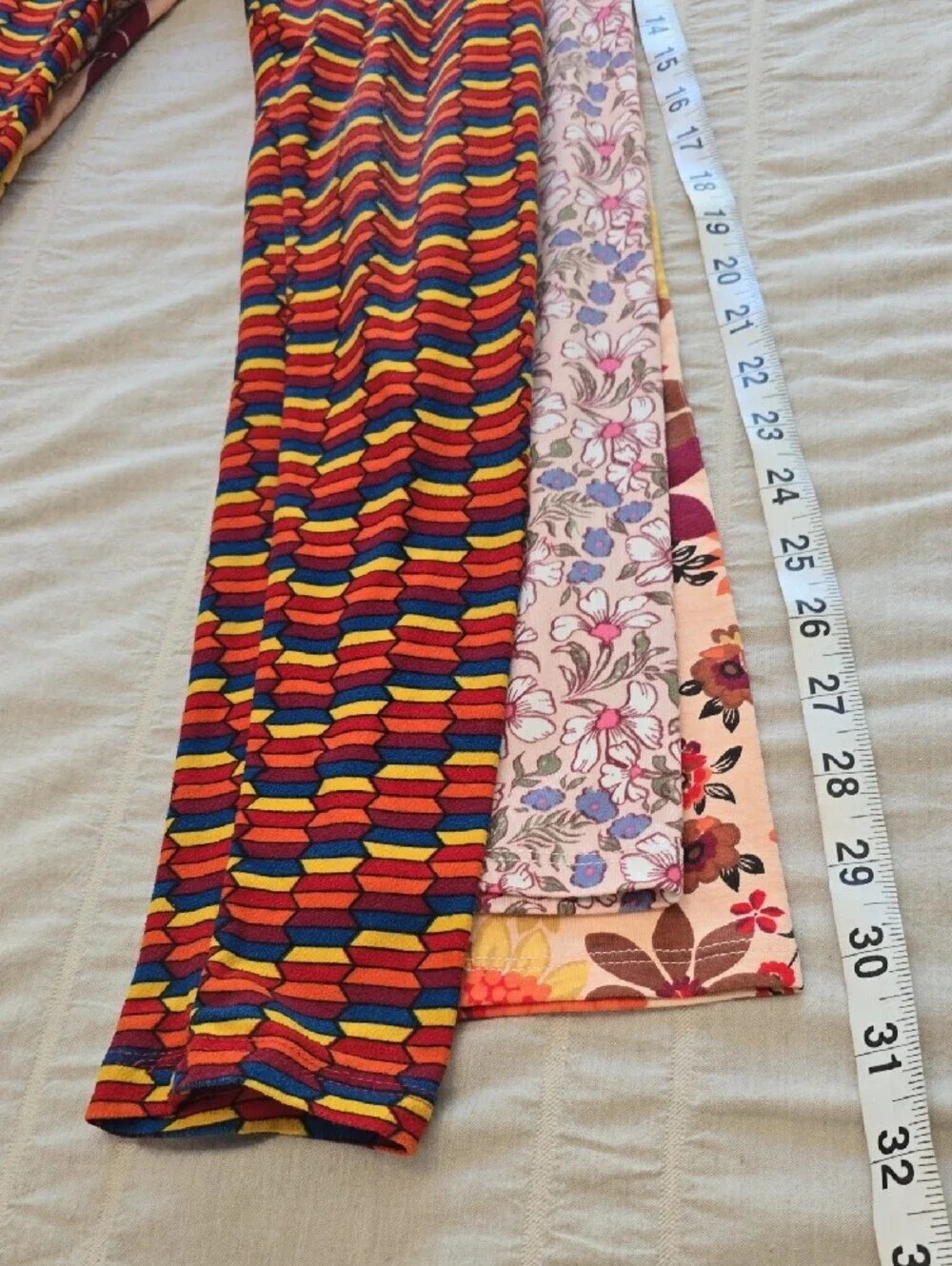 Gymboree/One Step Up/ LulaRoe Girls' Floral & Multicolor Leggings  Size  10